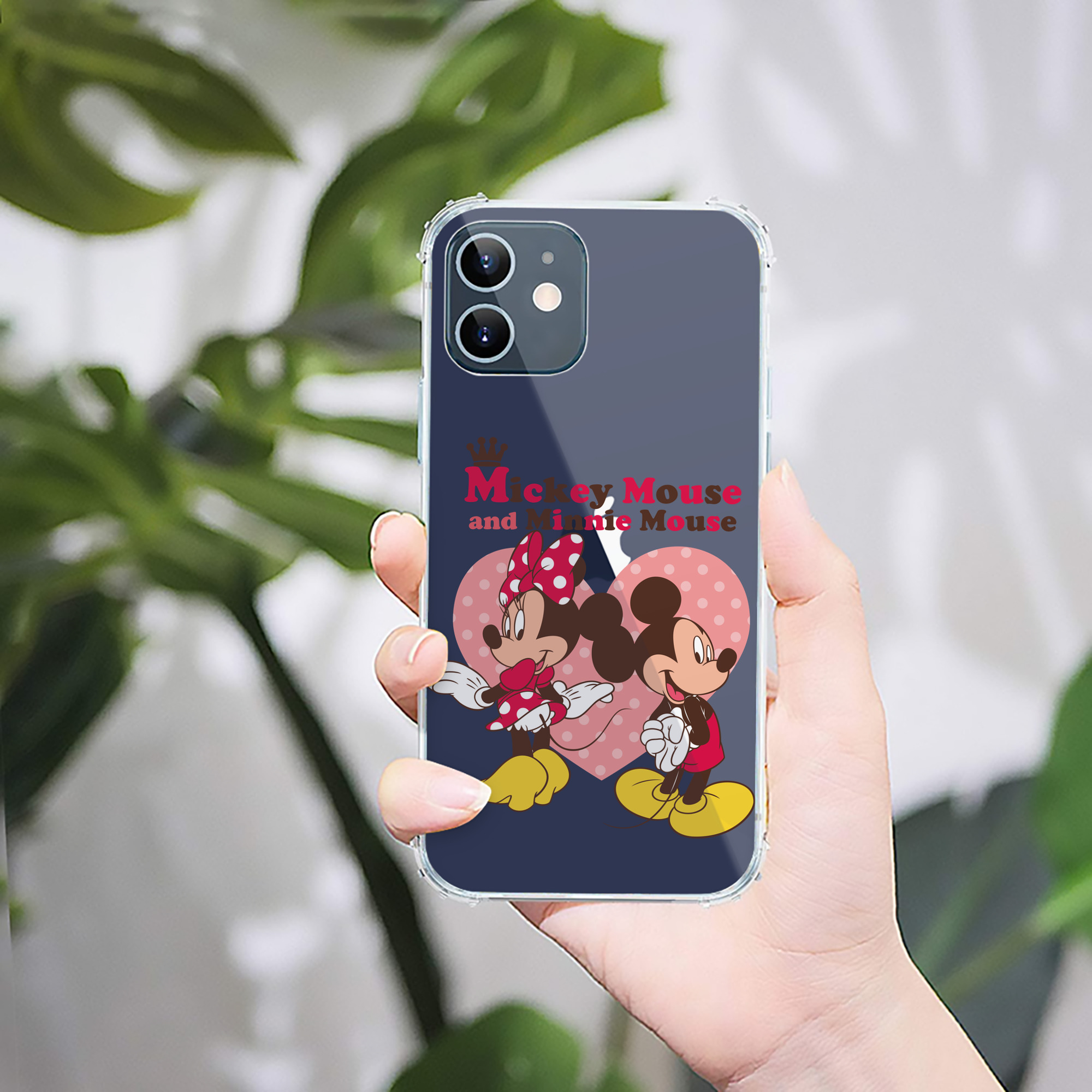 ミッキーマウス Mickey Mouse 【iPhone 12シリーズ対応】透明スマホケース（クリアソフトケース）
